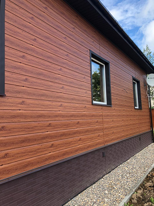 Отделка дома термопанелями