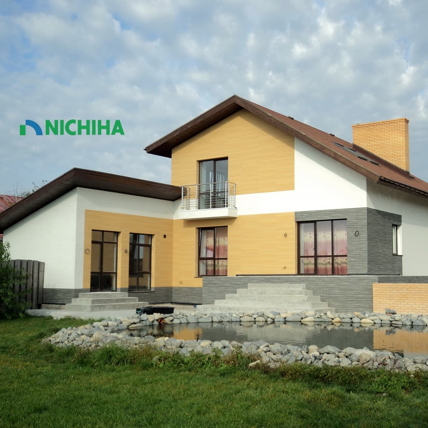 Отделка дома японскими панелями Nichiha